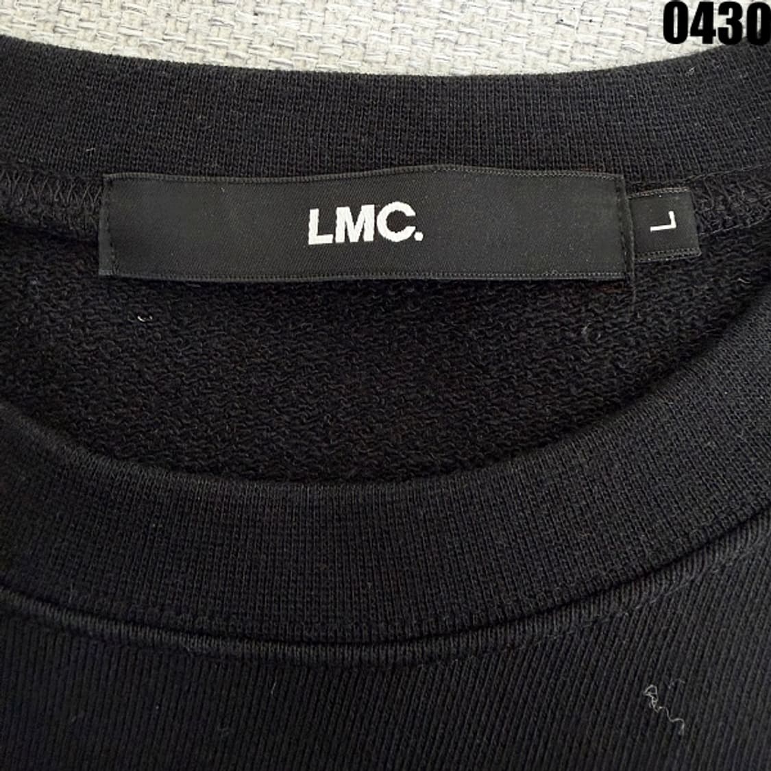 LMC 그래픽 프린팅 오버핏 맨투맨 블랙 L 0430 상품이미지4
