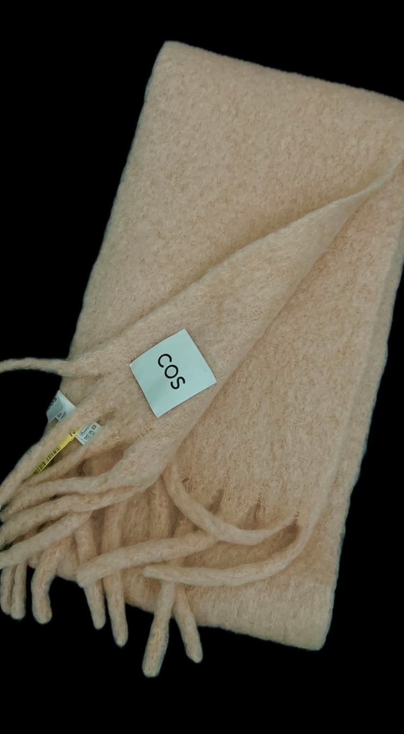 코스 프린지 브러쉬드 모헤어 머플러 애프리콧 상품이미지2