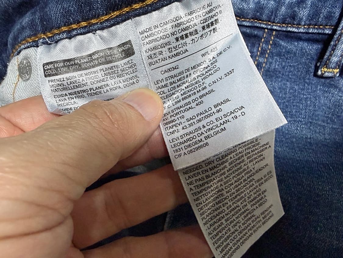 리바이스 513 청바지 남성용 34인치 상품이미지6