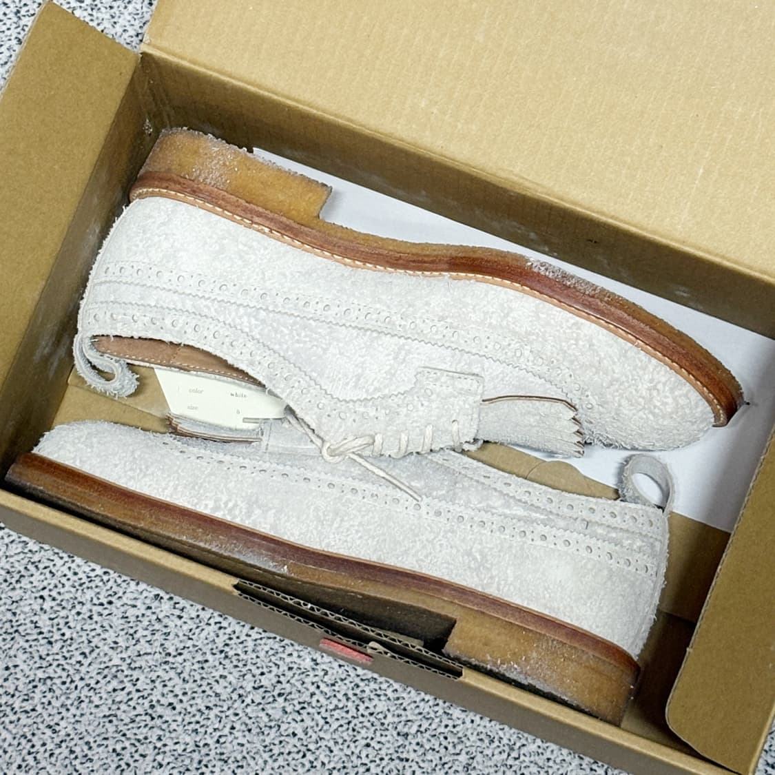 Hender Scheme 핸더 스킴 스웨이드 레더 브로그 상품이미지8