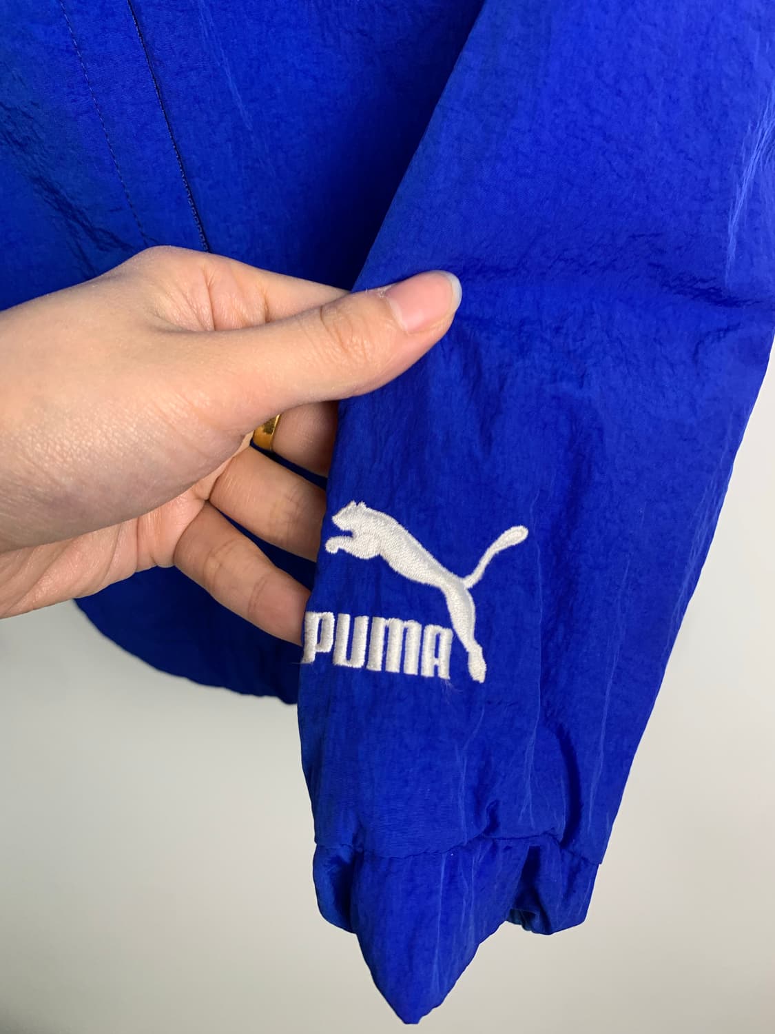 푸마 자수로고 올드스쿨 배색 바람막이 자켓 상품이미지4