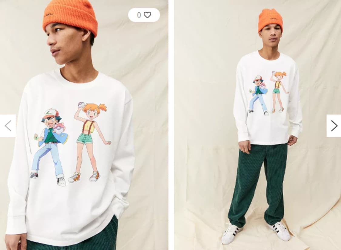 새상품 리바이스 x 포켓몬스터 롱슬리브 상품이미지2