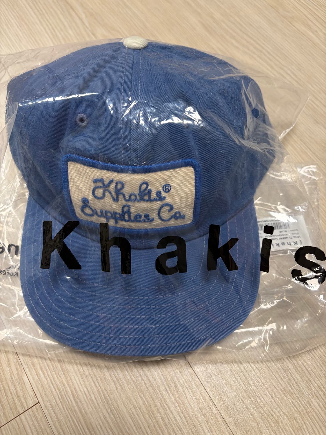 택달린 새상품) 카키스 Unit Trucker cap 트러커캡 블루 상품이미지4