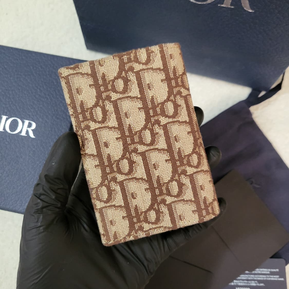 [유일매물/새상품급] 디올 오블리크 오거나이저 카드지갑 브라운 상품이미지3