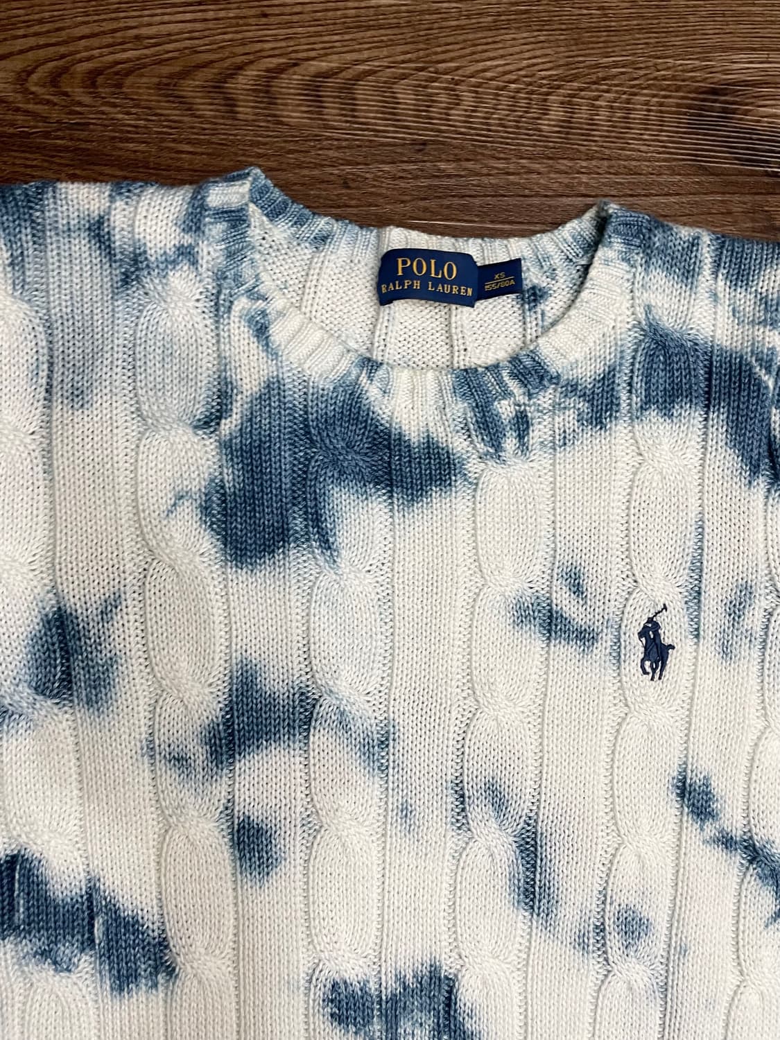 폴로 랄프로렌 타이다이 케이블 니트 코튼 스웨터 상품이미지2