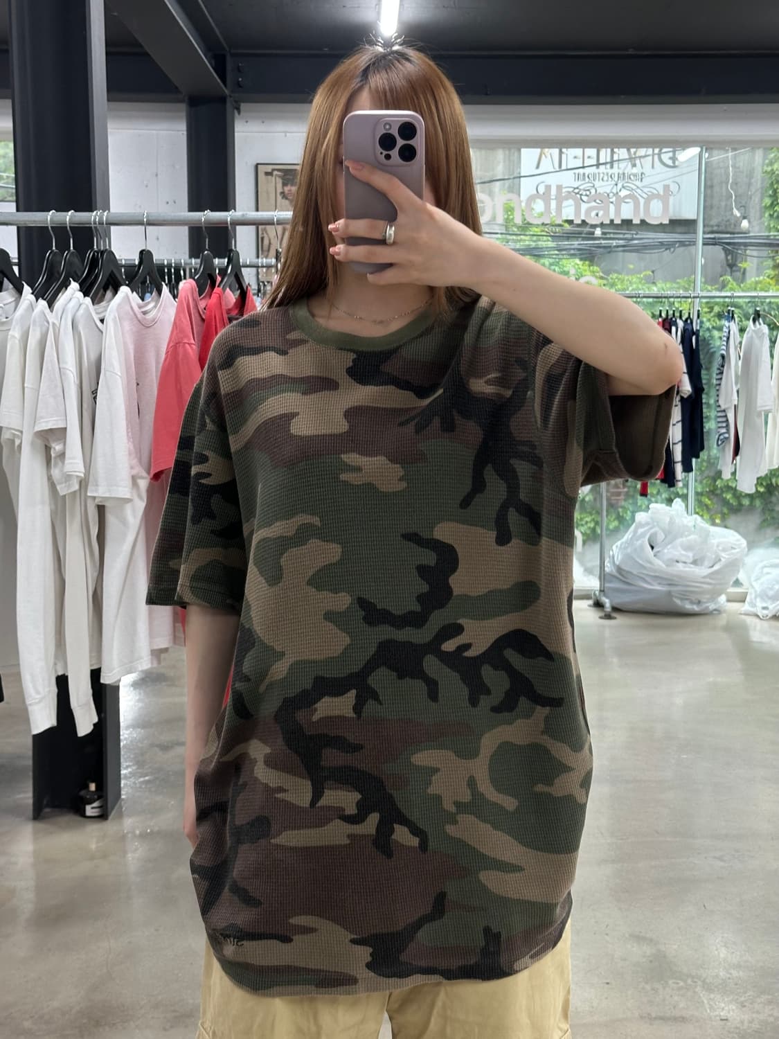 슈프림 17SS 써멀 와플 카모 반팔티 상품이미지2