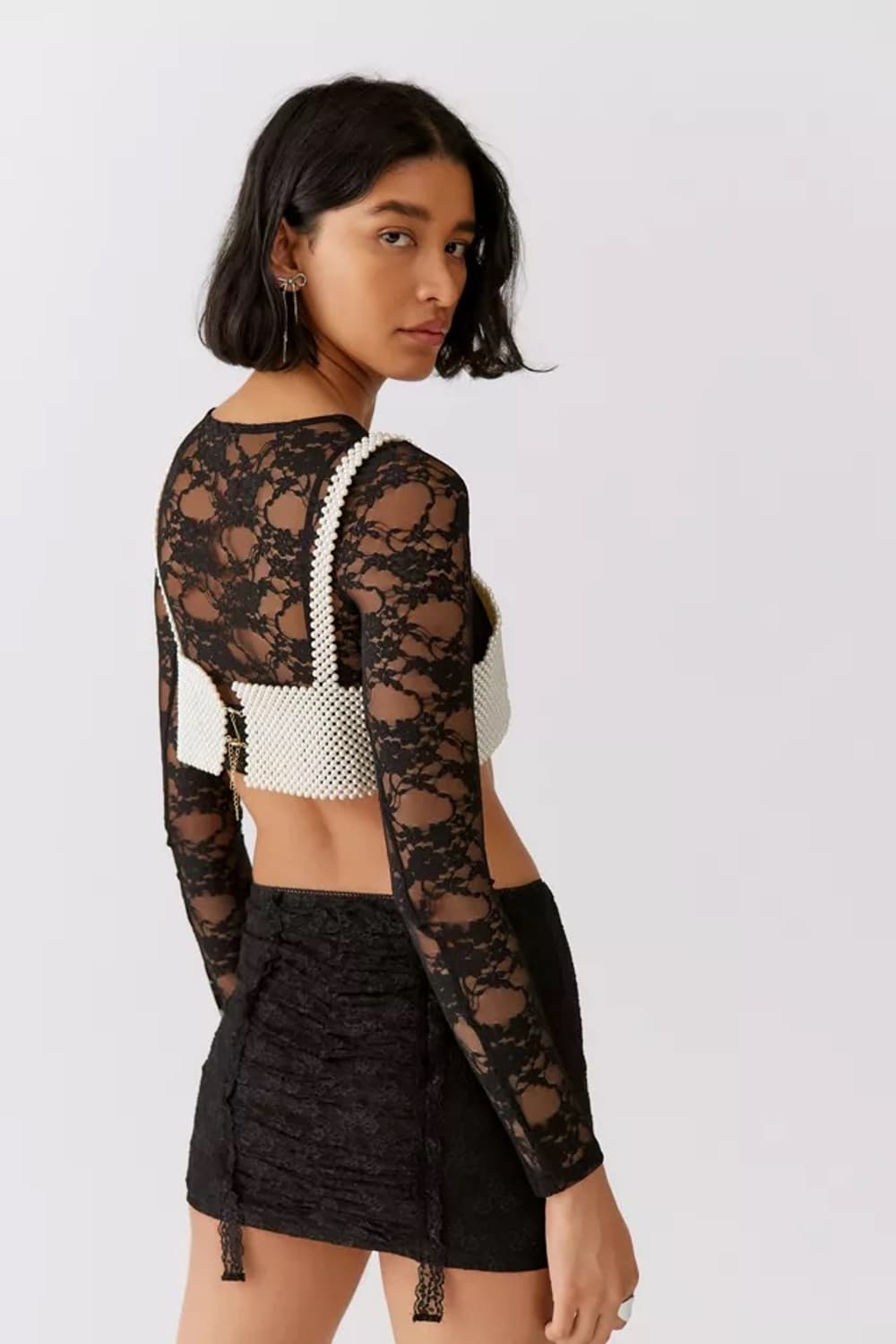 얼반아웃피터스 가터벨트 레이스 미니스커트 상품이미지2