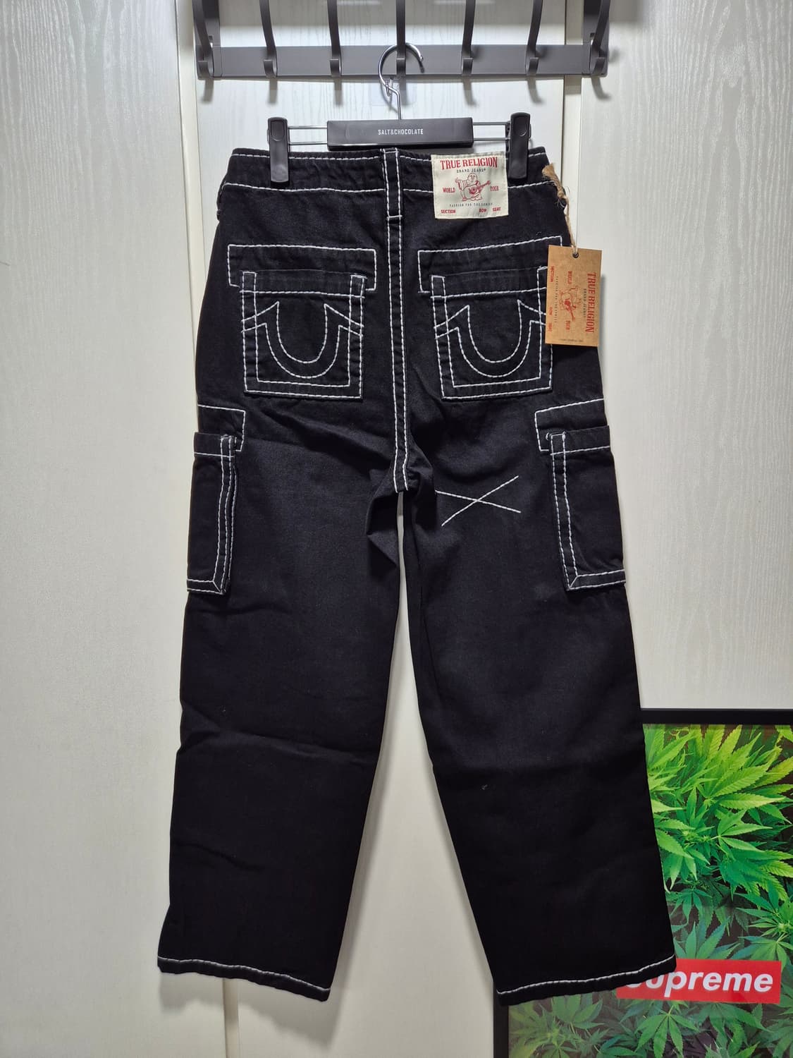 (타임세일)(새상품)트루릴리젼 카고 블랙 데님 상품이미지10