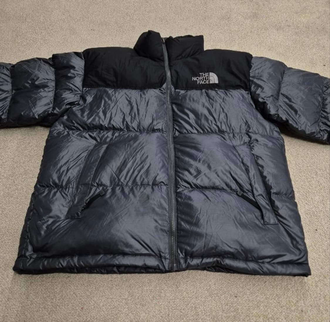[정품/100, 블랙+그레이] 노스페이스 눕시 700 패딩 B7 상품이미지4