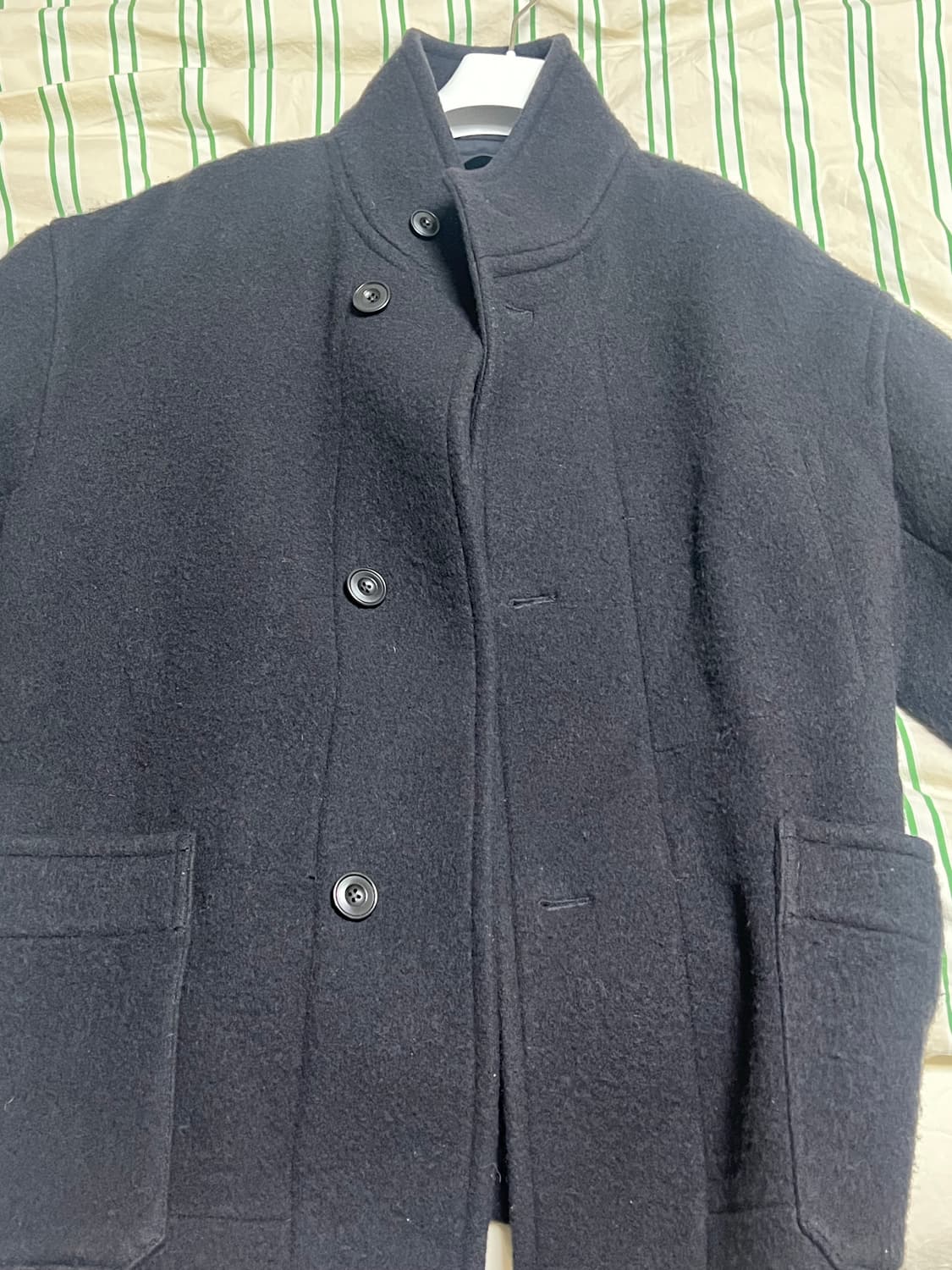 르메르 박시 더플 코트 블랙 48 상품이미지4