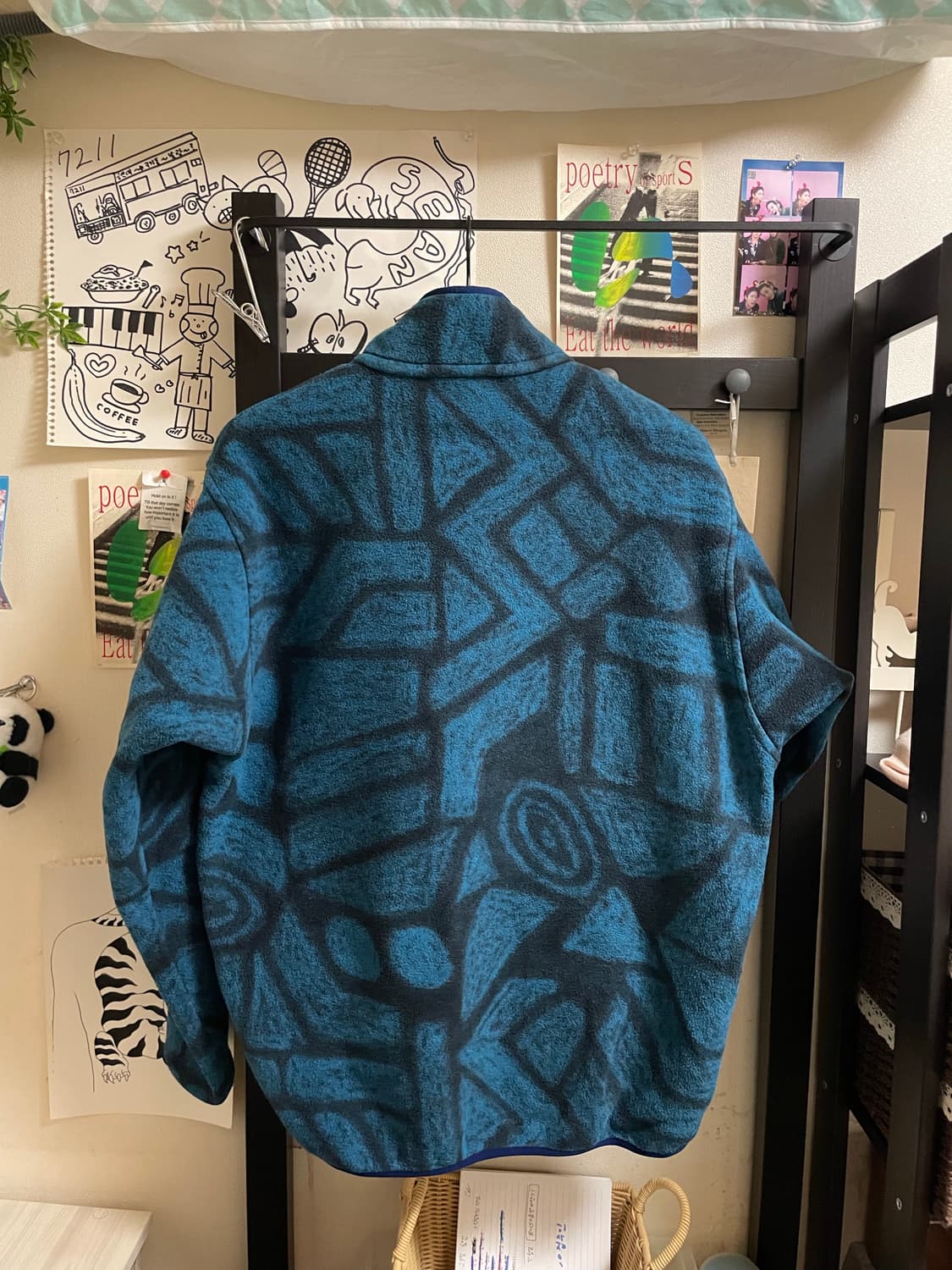 파타고니아 00s 신칠라 블루 패턴 L 상품이미지2