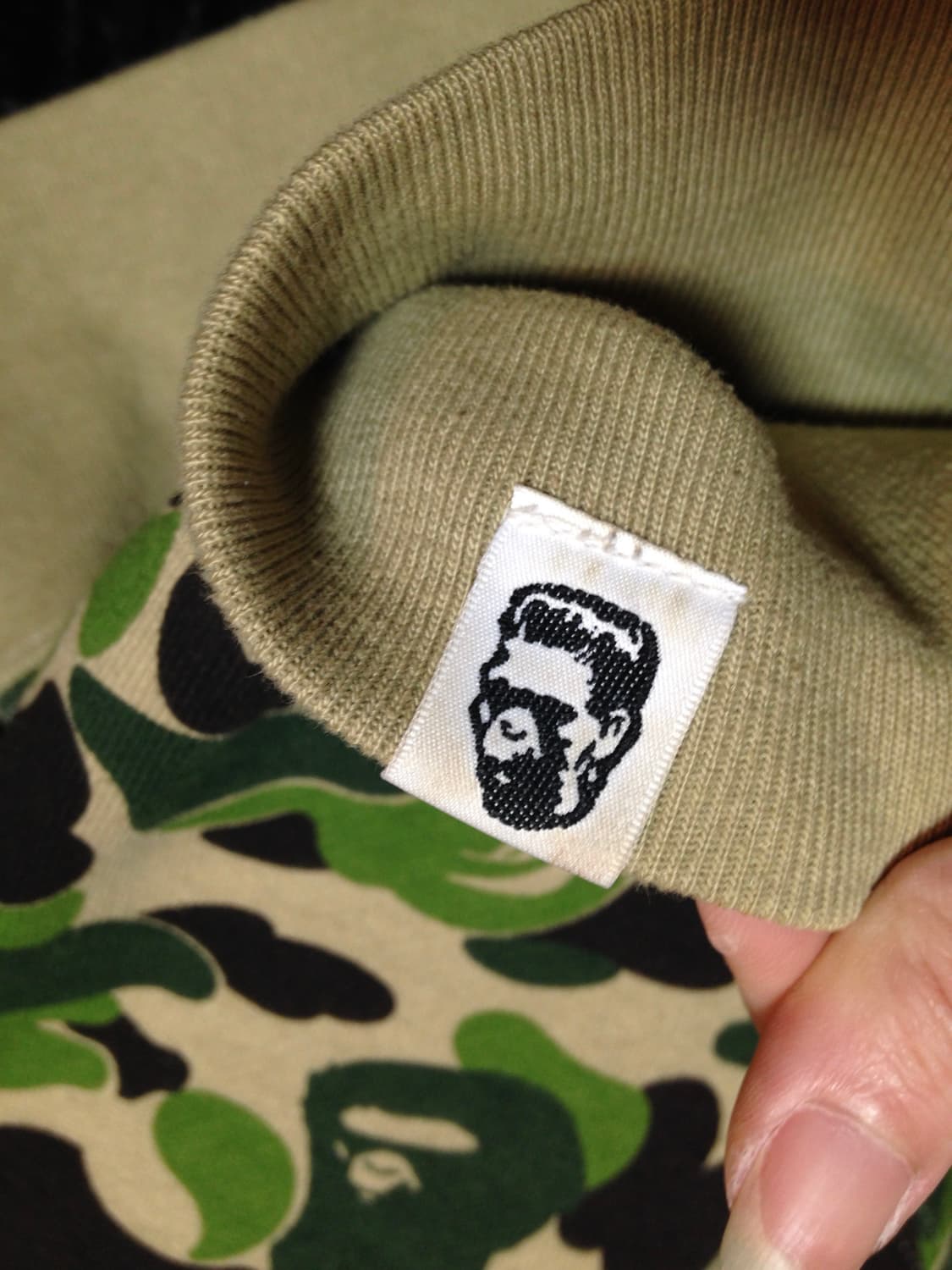 베이프 ABC 카모 샤크 풀 집 후드 그린 L 상품이미지5