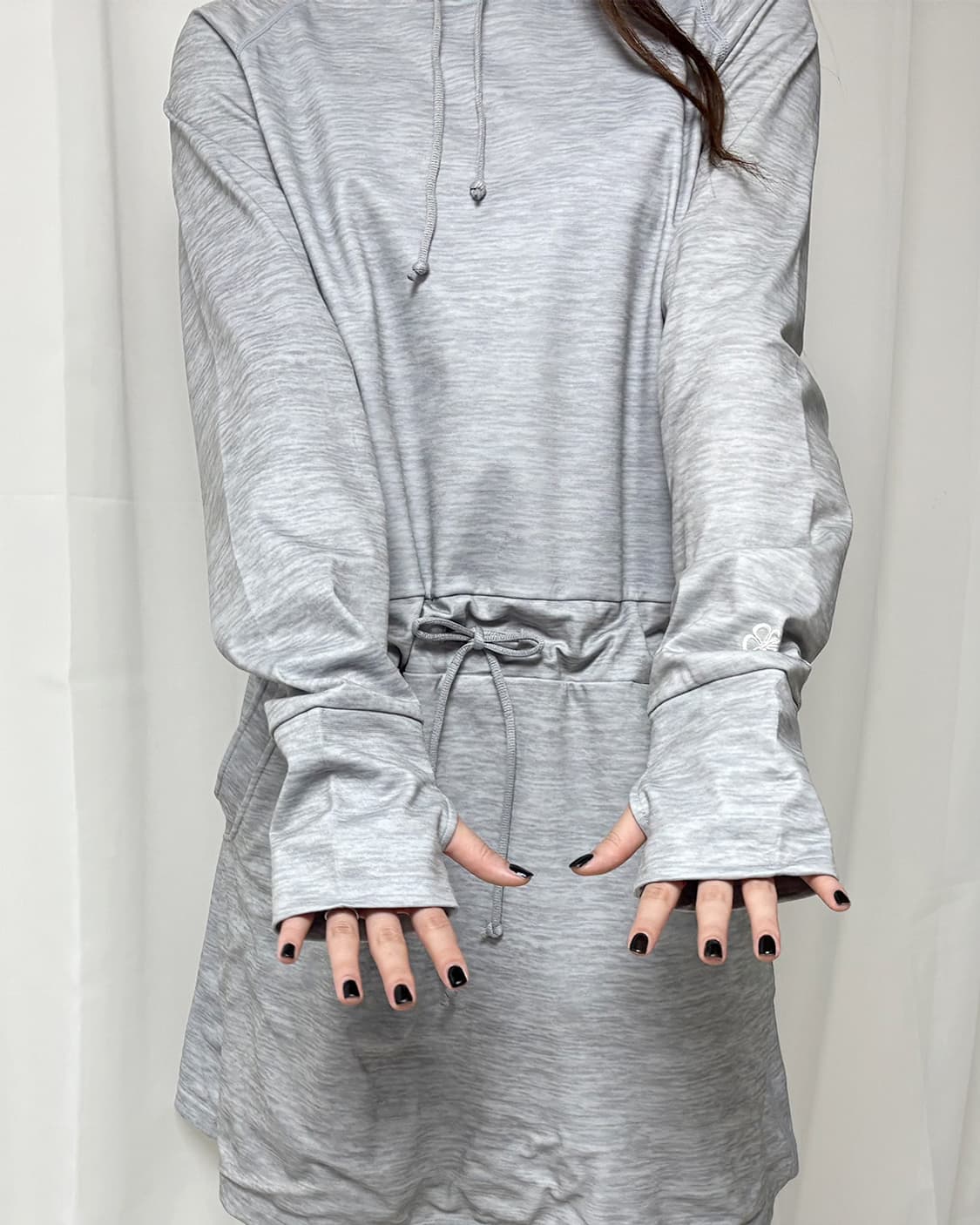 PLANET SURF HAWAII 멜란지 그레이 후드 서핑 원피스 상품이미지10