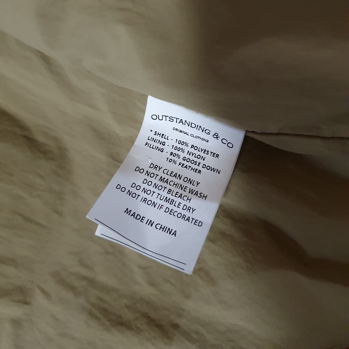 L 아웃스탠딩 무통 구스다운 파카 패딩 자켓 올리브그린 상품이미지9