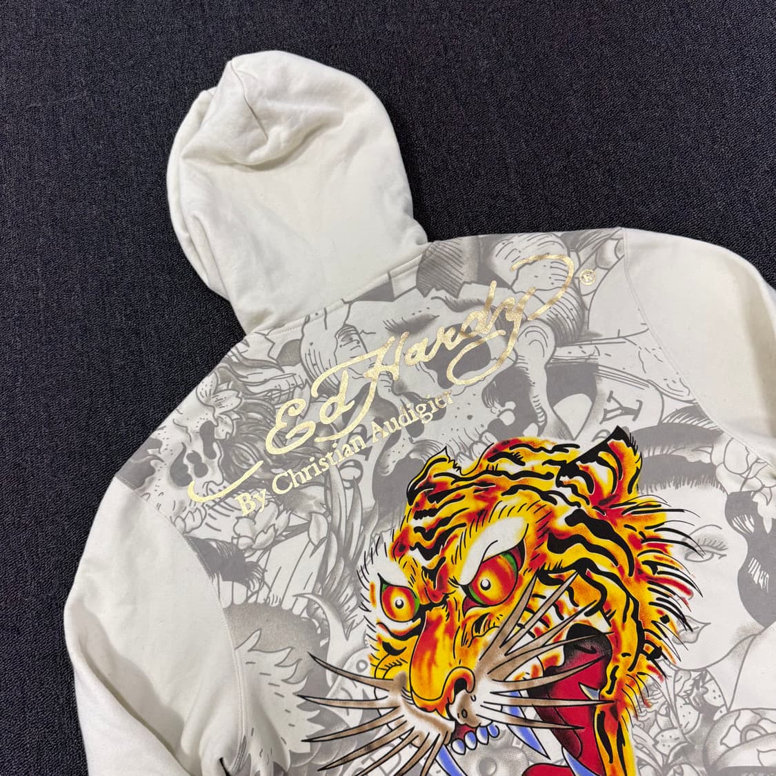 Ed Hardy 에드하디 타투 큐빅 후드집업 상품이미지5