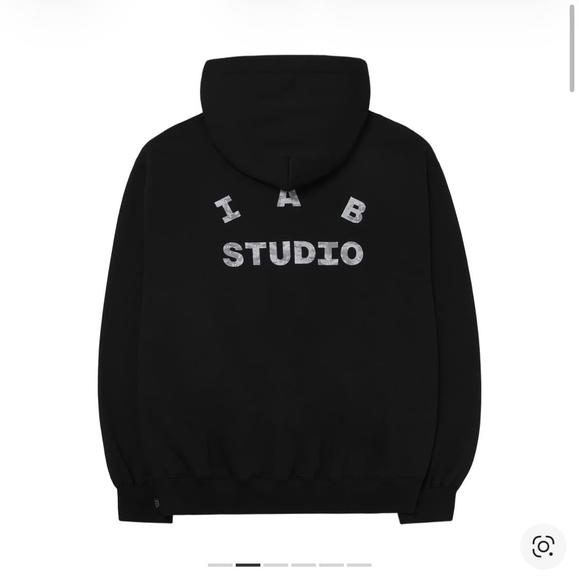 아이앱 스튜디오 카모 로고 후드 블랙 상품이미지1