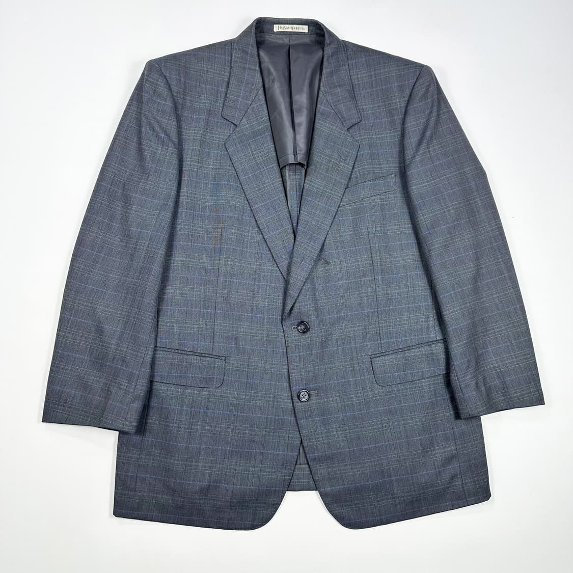 입생로랑 올드스쿨 체크 블레이저 자켓 (L) 상품이미지2