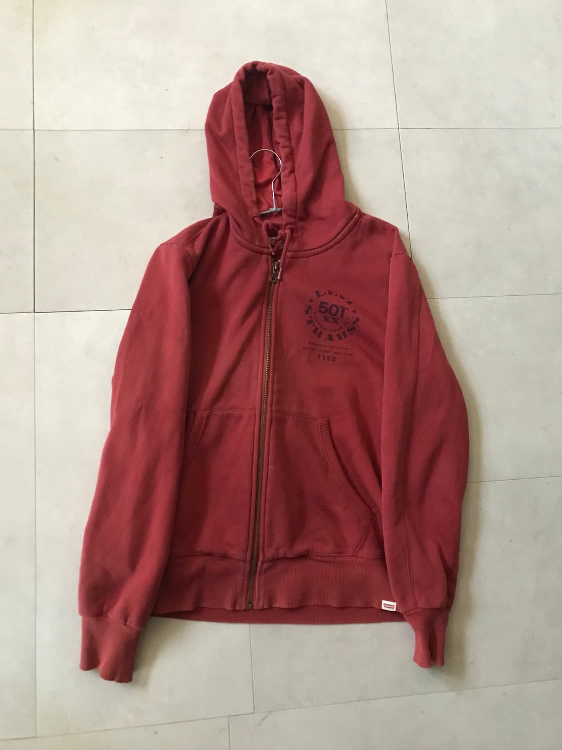 리바이스501 레드 후드집업 상품이미지8