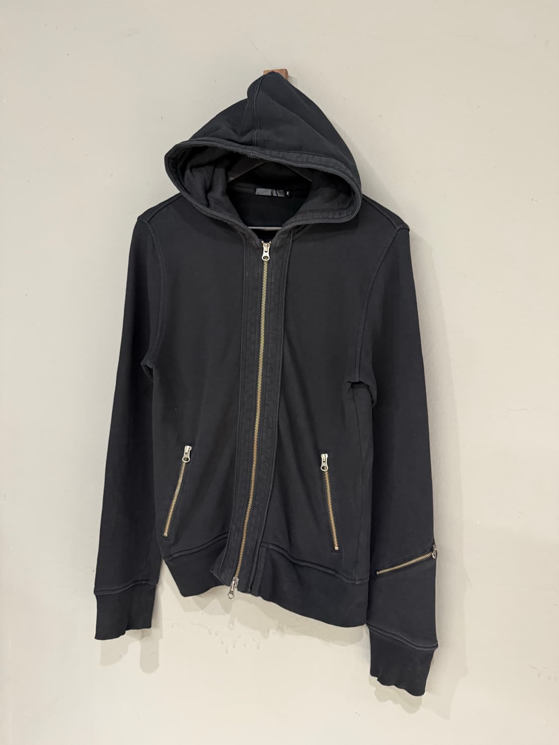 zipper detail 2-way hood zip-up 상품이미지4