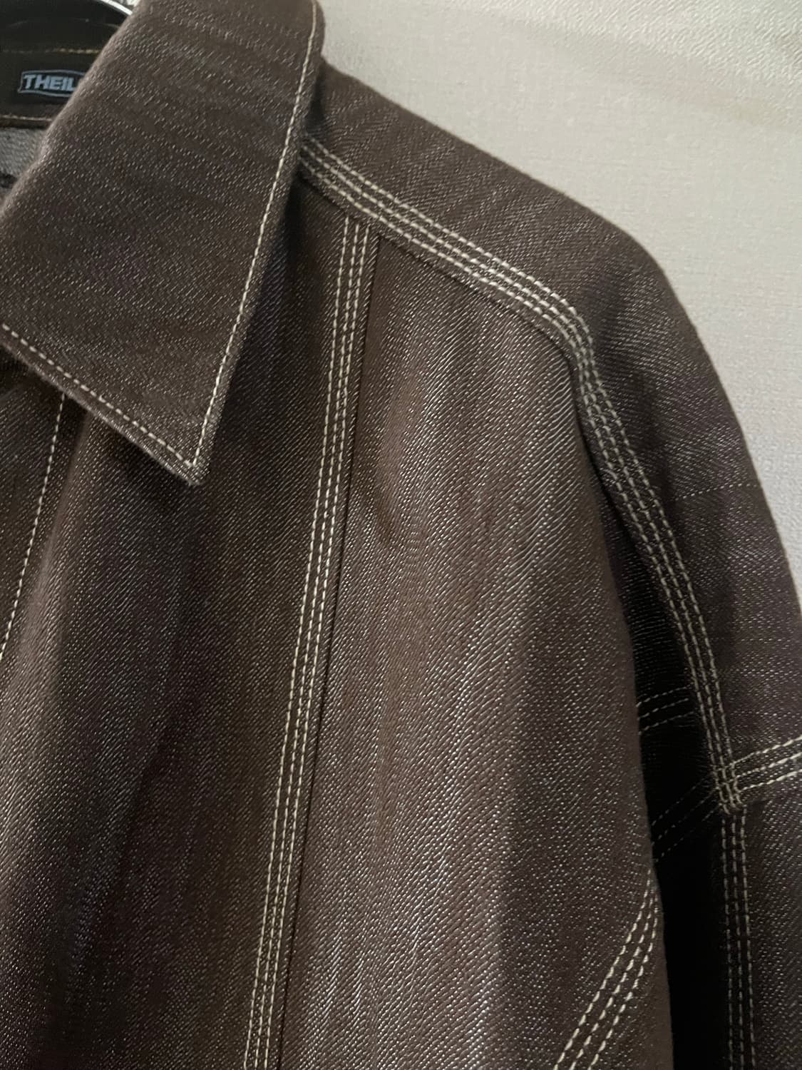 THEILMA 더일마 브라운스티치 자켓셔츠 상품이미지5