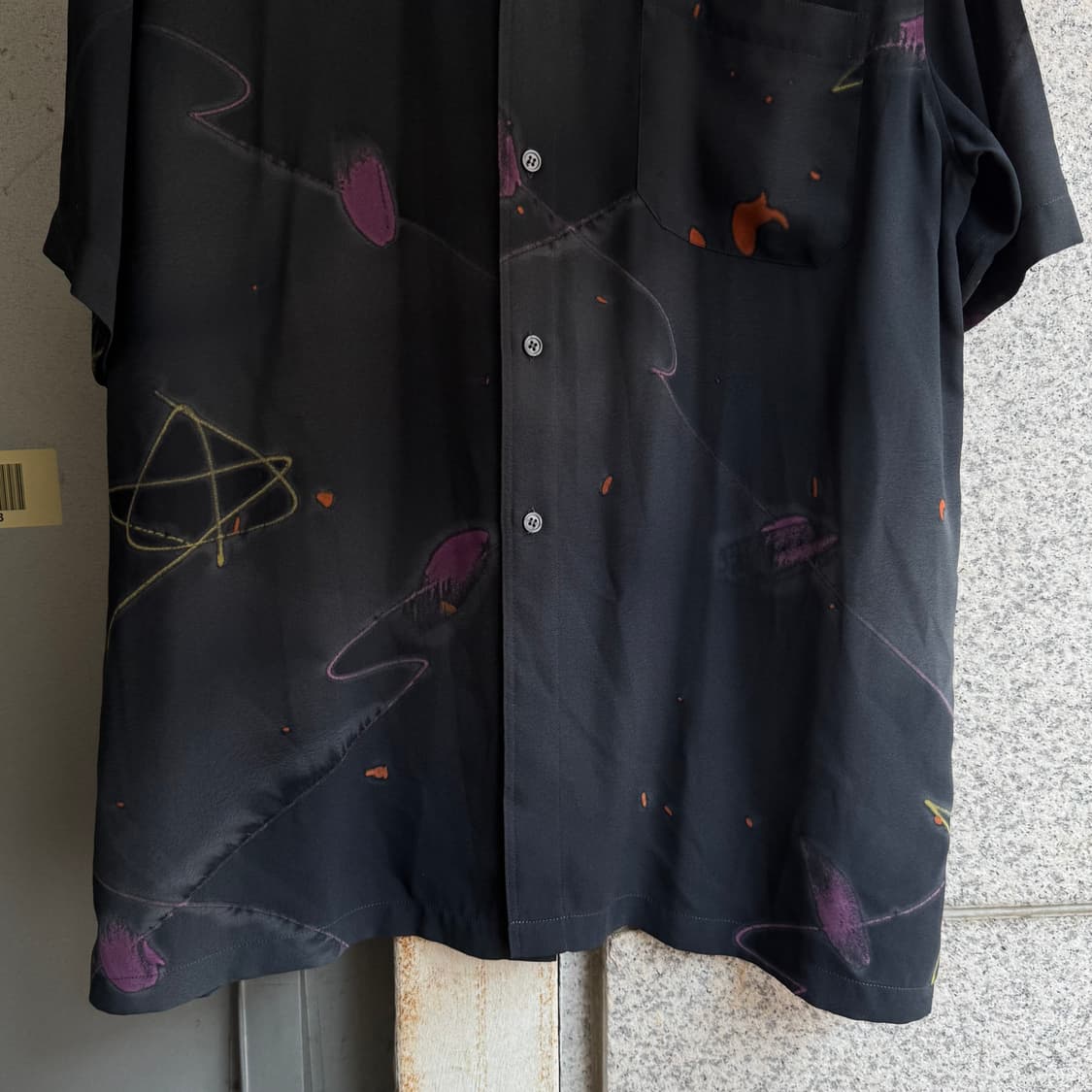 VTG JPN 아토믹 패턴 반팔 셔츠 상품이미지4