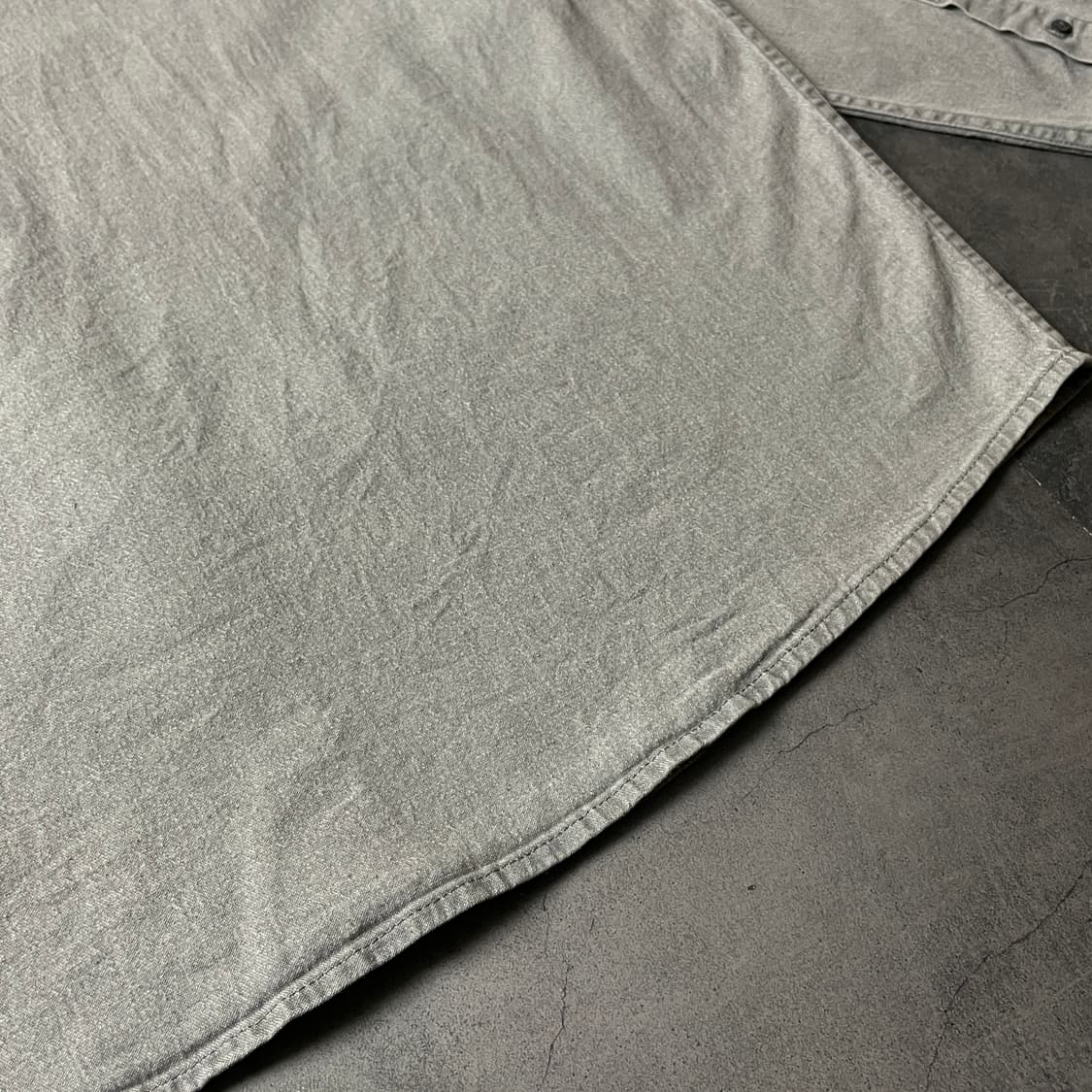 WRANGLER 랭글러 빈티지 그레이 코튼 워크셔츠 A00625 상품이미지9