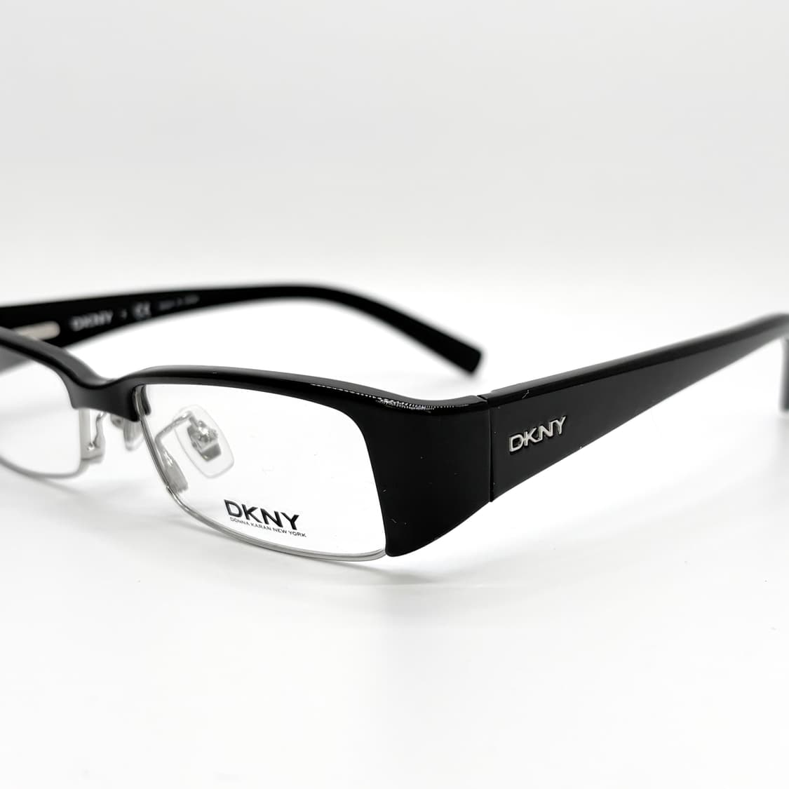 DKNY 블랙 스퀘어 하금테 빈티지 안경 상품이미지4
