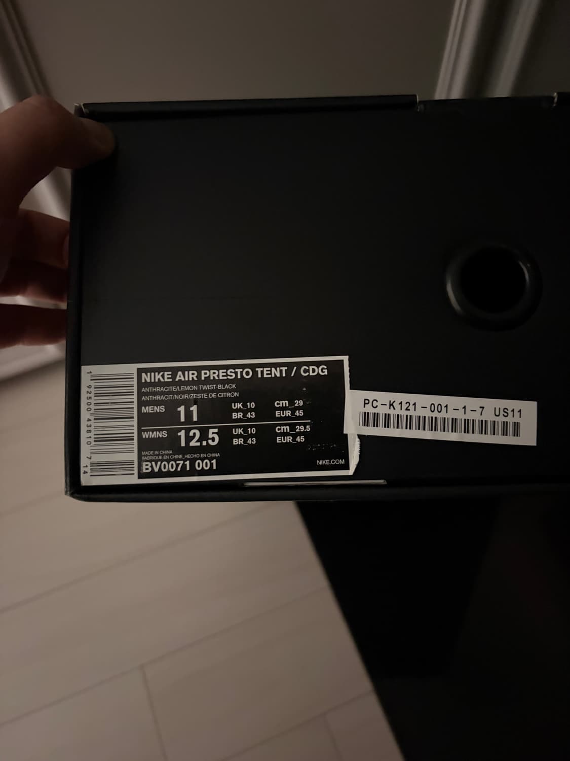 나이키 꼼데가르송 옴므플러스 프레스토 풋텐트 285 상품이미지6