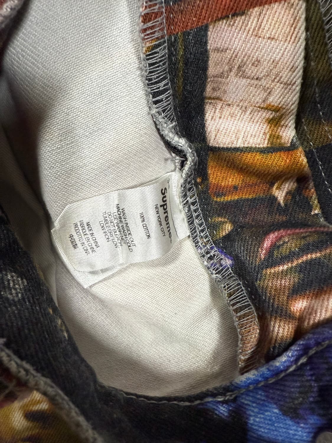 슈프림 21fw 나스 DMX 콜라주 더블니 팬츠 상품이미지3