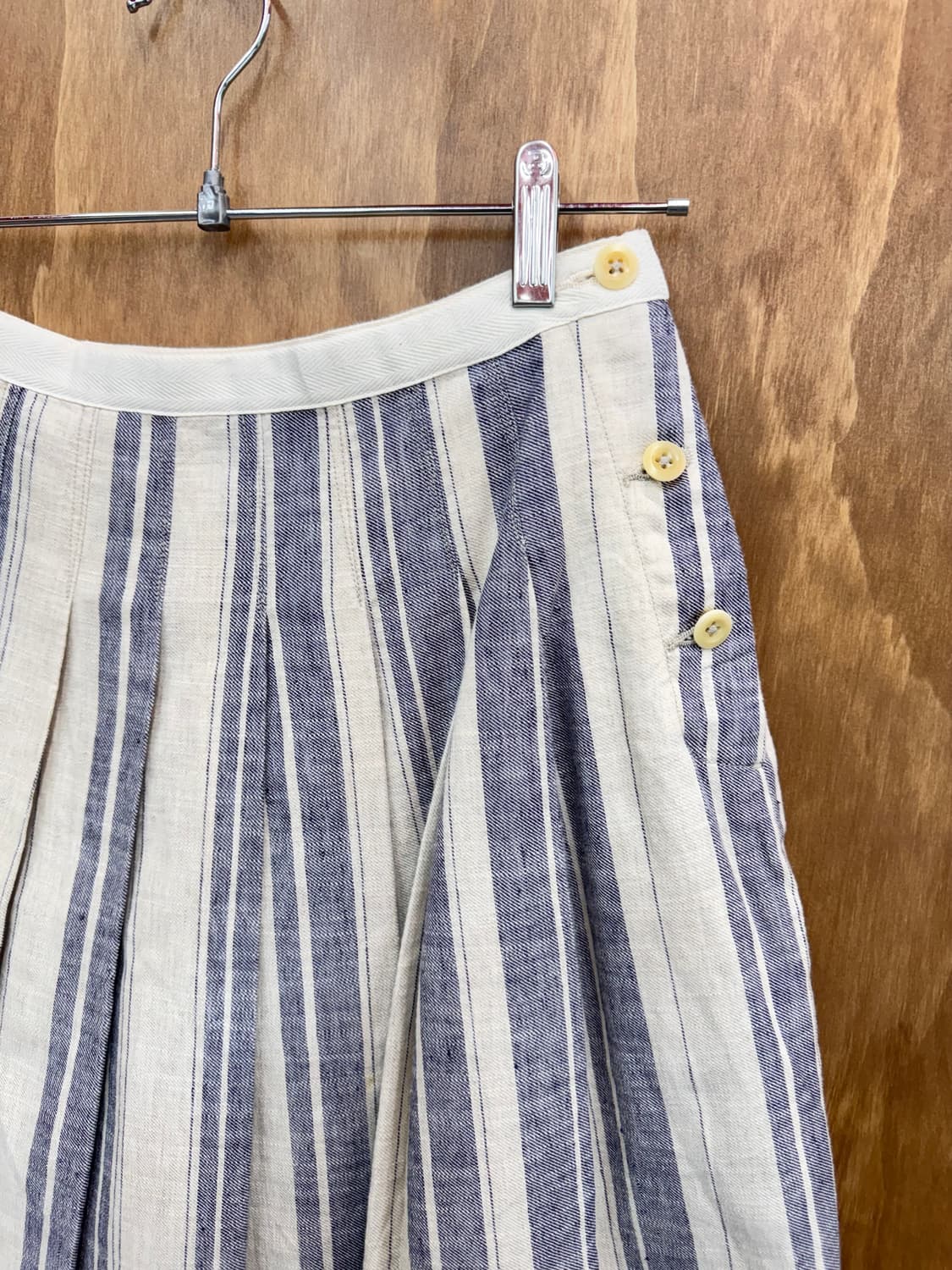 Mhl 마가렛 호웰 린넨 플리츠 미디 스커트 상품이미지3