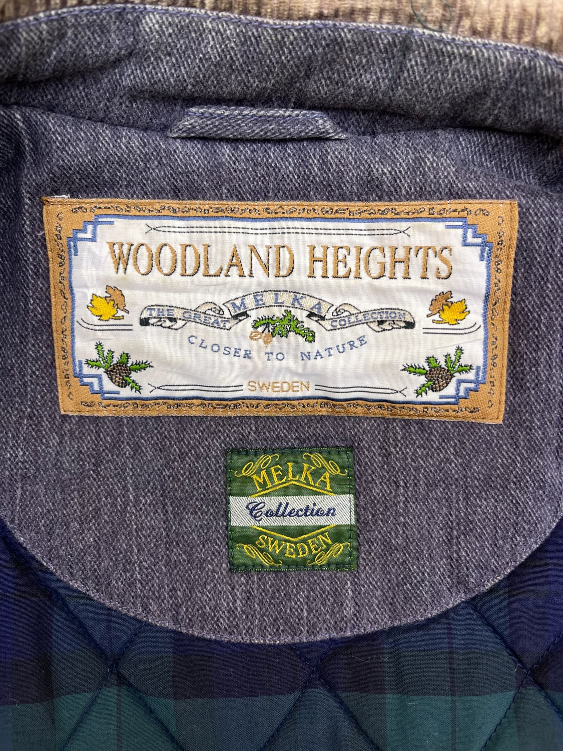 Melka Sweden 90s 퀼티드 라인 헌팅 코트 상품이미지7