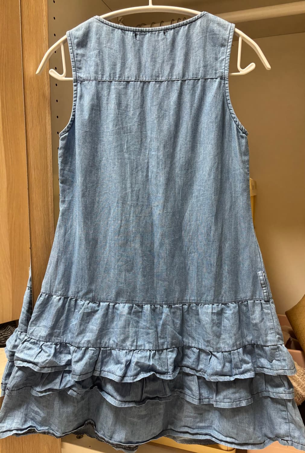 연청 조끼 원피스 치마 베스트 스카이블루 하늘 모리걸 빈티지 그런지 일브 상품이미지2