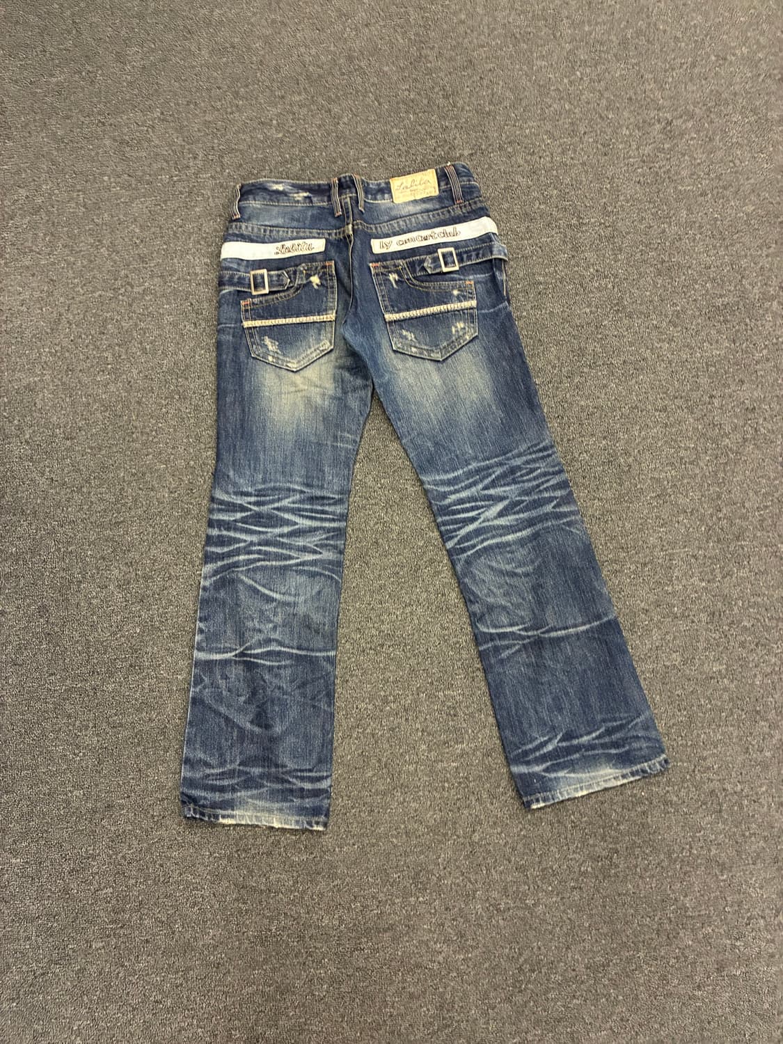 27)Lolita Jeans 빈티지 여성 데미지 부츠컷 데님팬츠 상품이미지1