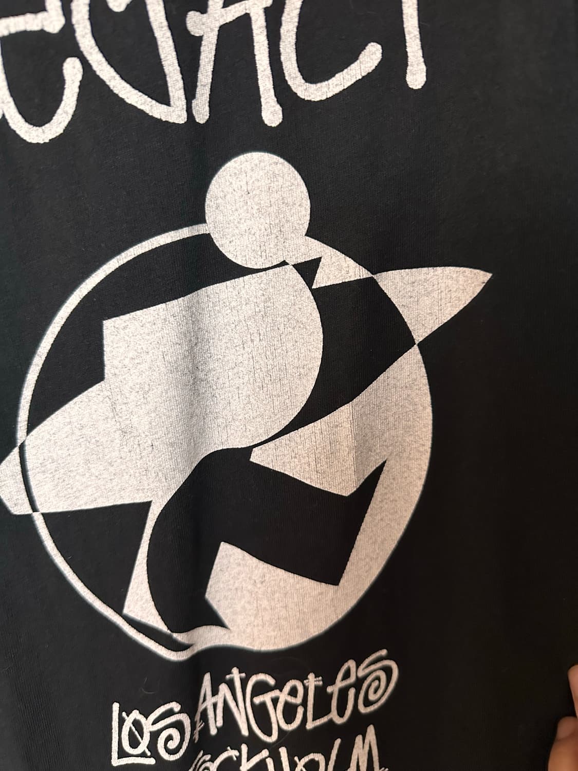 L) 스투시 x 아워레가시 서프맨 2 피그먼트 다이드 티셔츠 블랙 상품이미지9