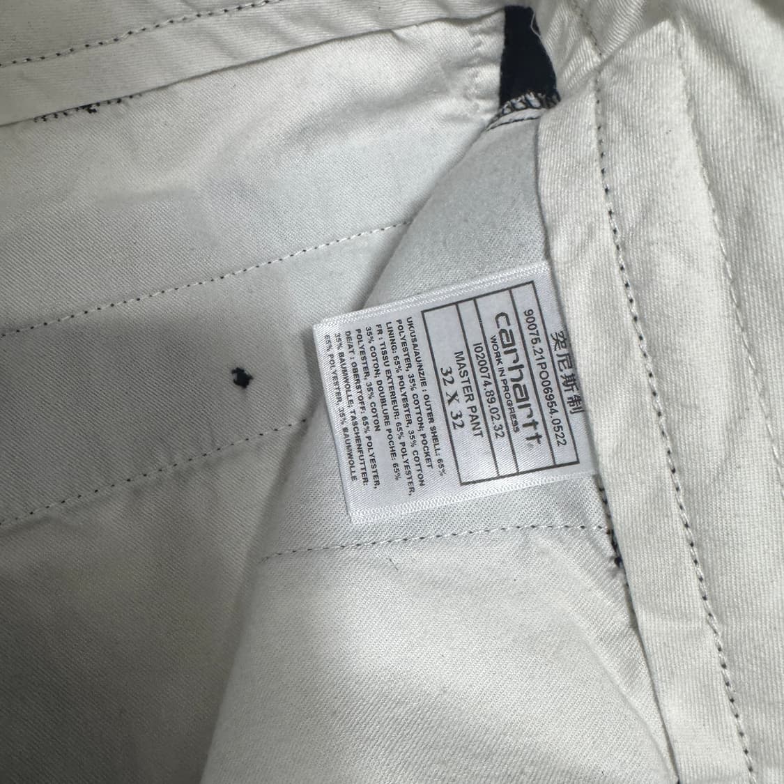 칼하트 마스터 치노 팬츠 32X32 상품이미지3