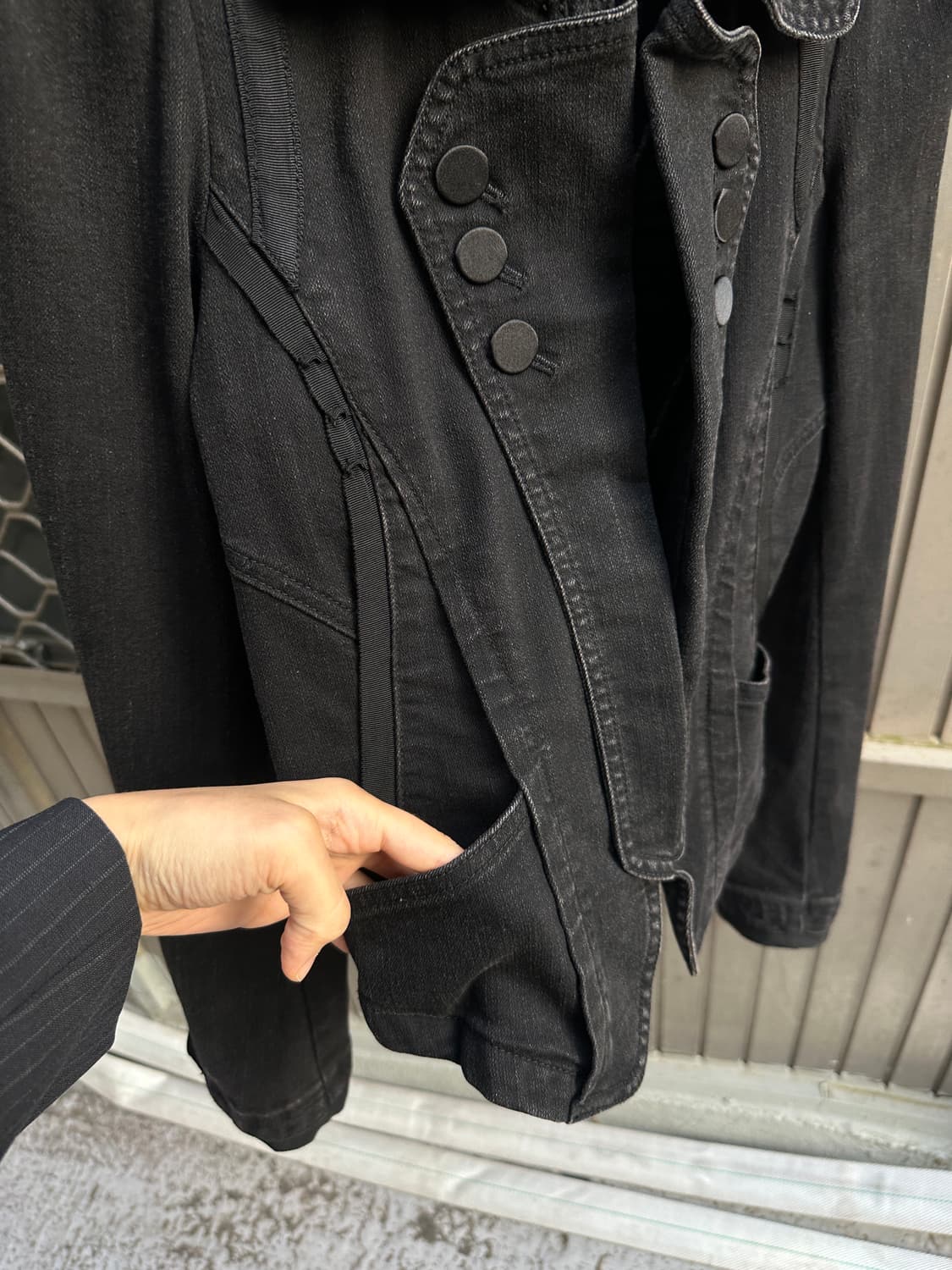 Vintage Dark denim button jacket  상품이미지4