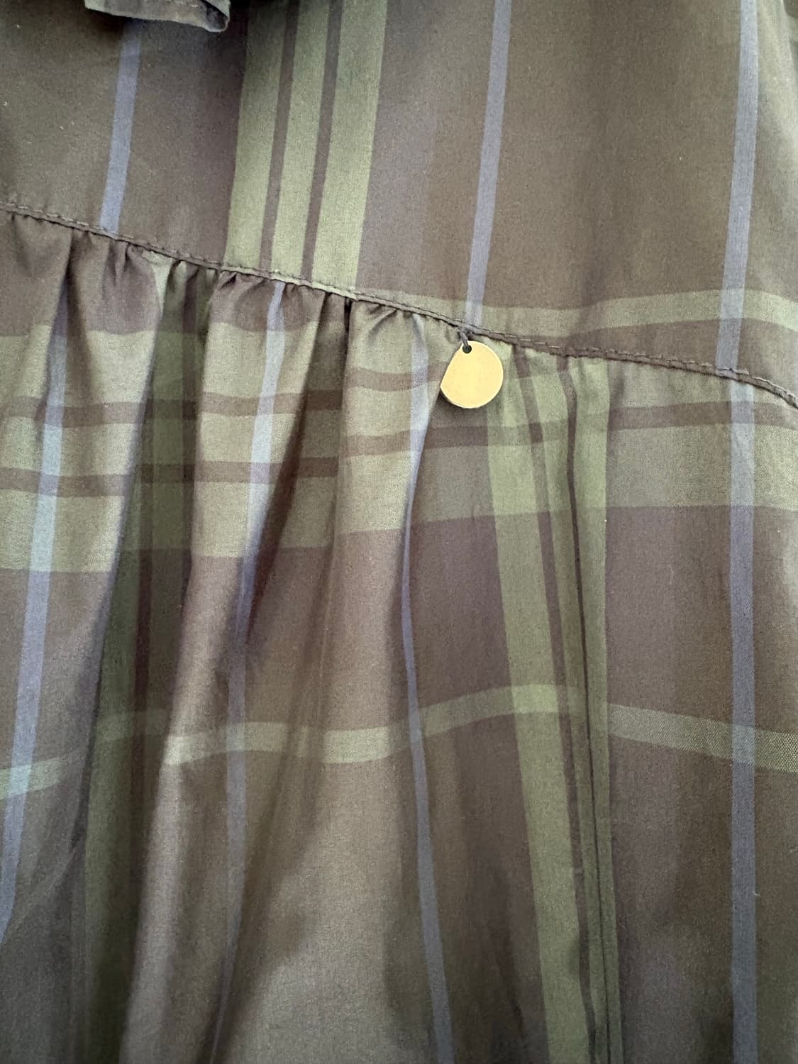 론론 체크 프릴 바람막이 상품이미지2