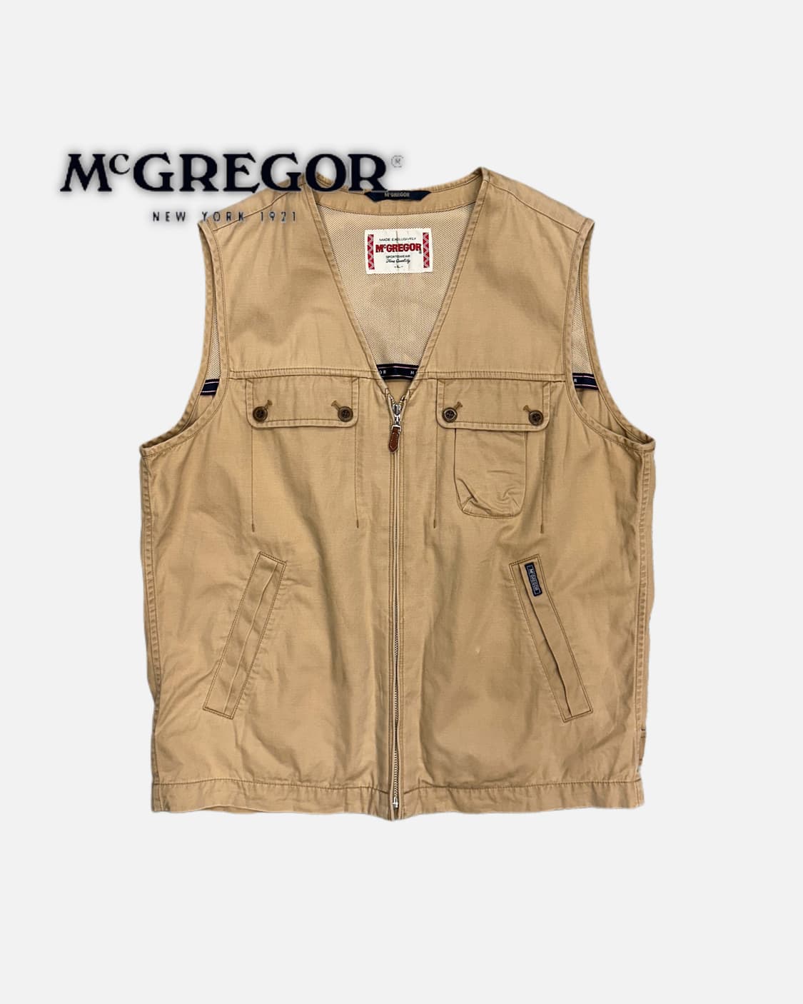 MCGREGOR beige pocket vest jacket 상품이미지1