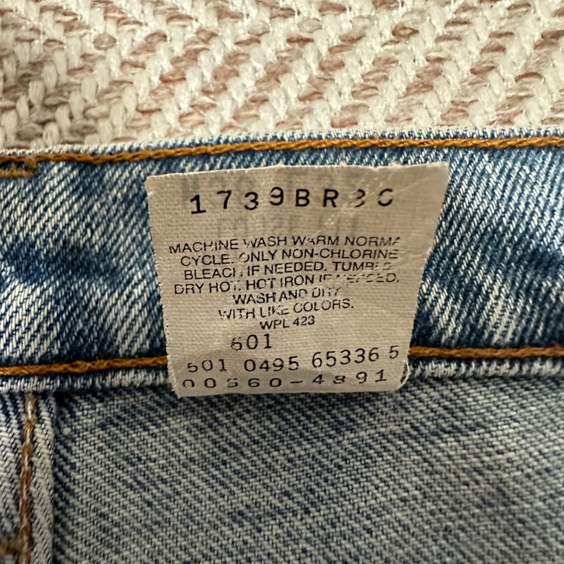 LEVI'S 560 90's usa made denim jeans 상품이미지5