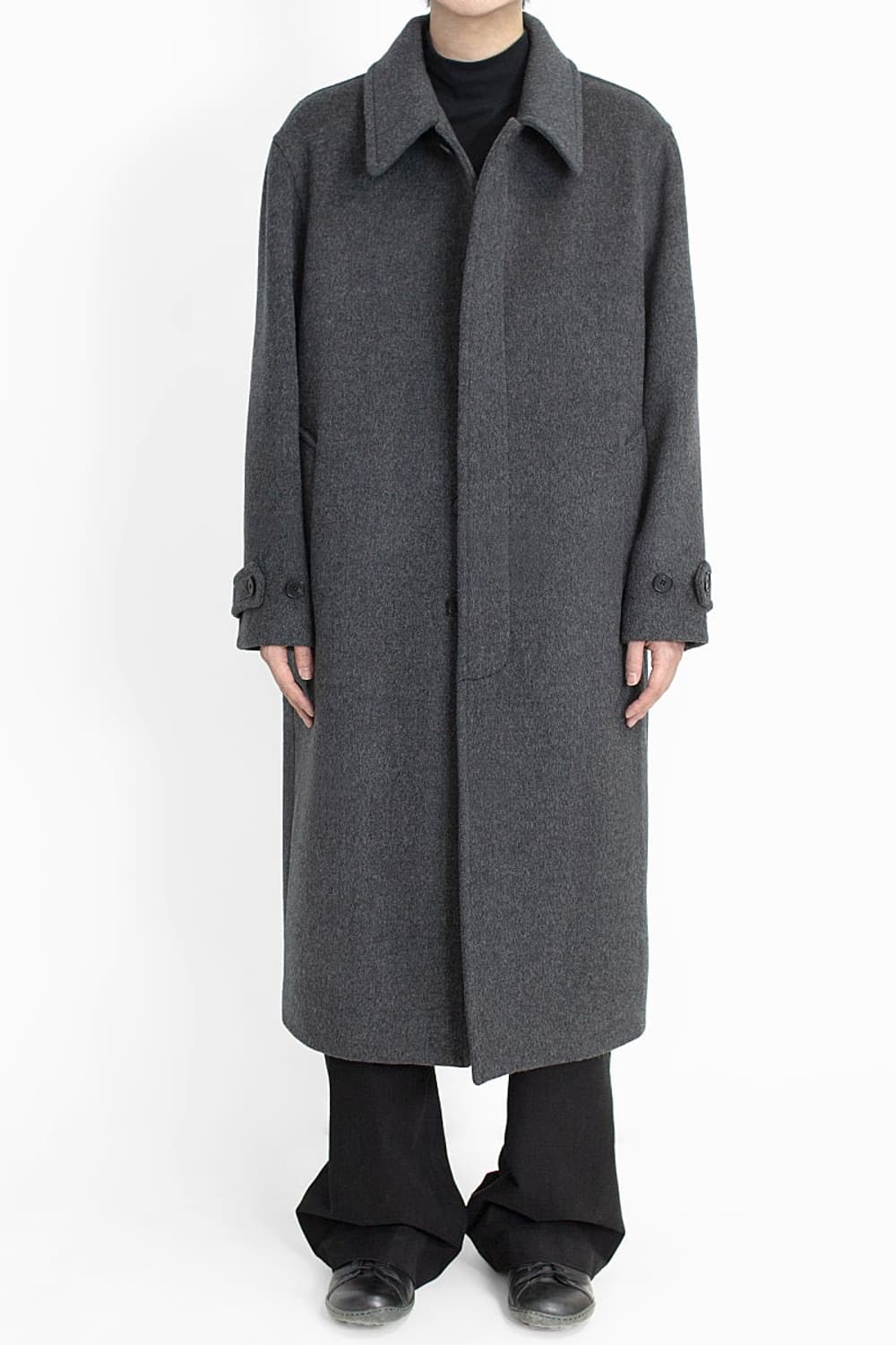 [3] 고낙 23fw 램스울 맥코트 차콜 그레이 상품이미지1