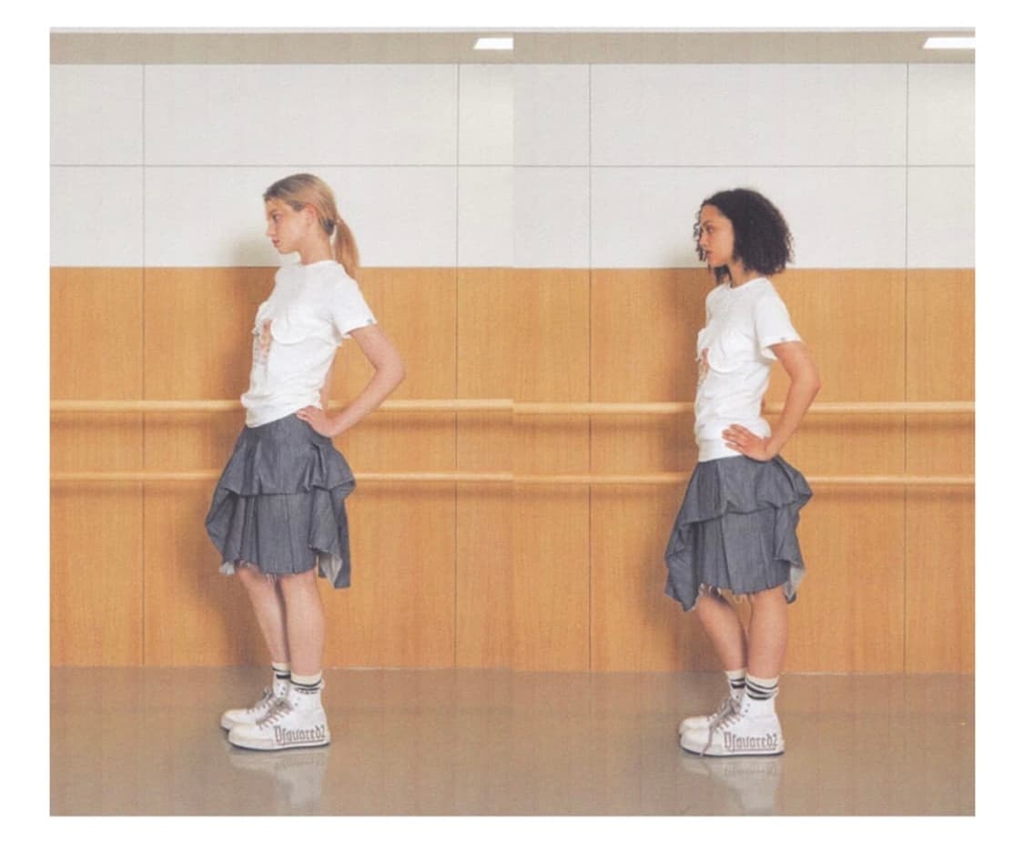 로레일즈 24ss 언발란스 플리츠 스커트 새상품 택O 상품이미지3