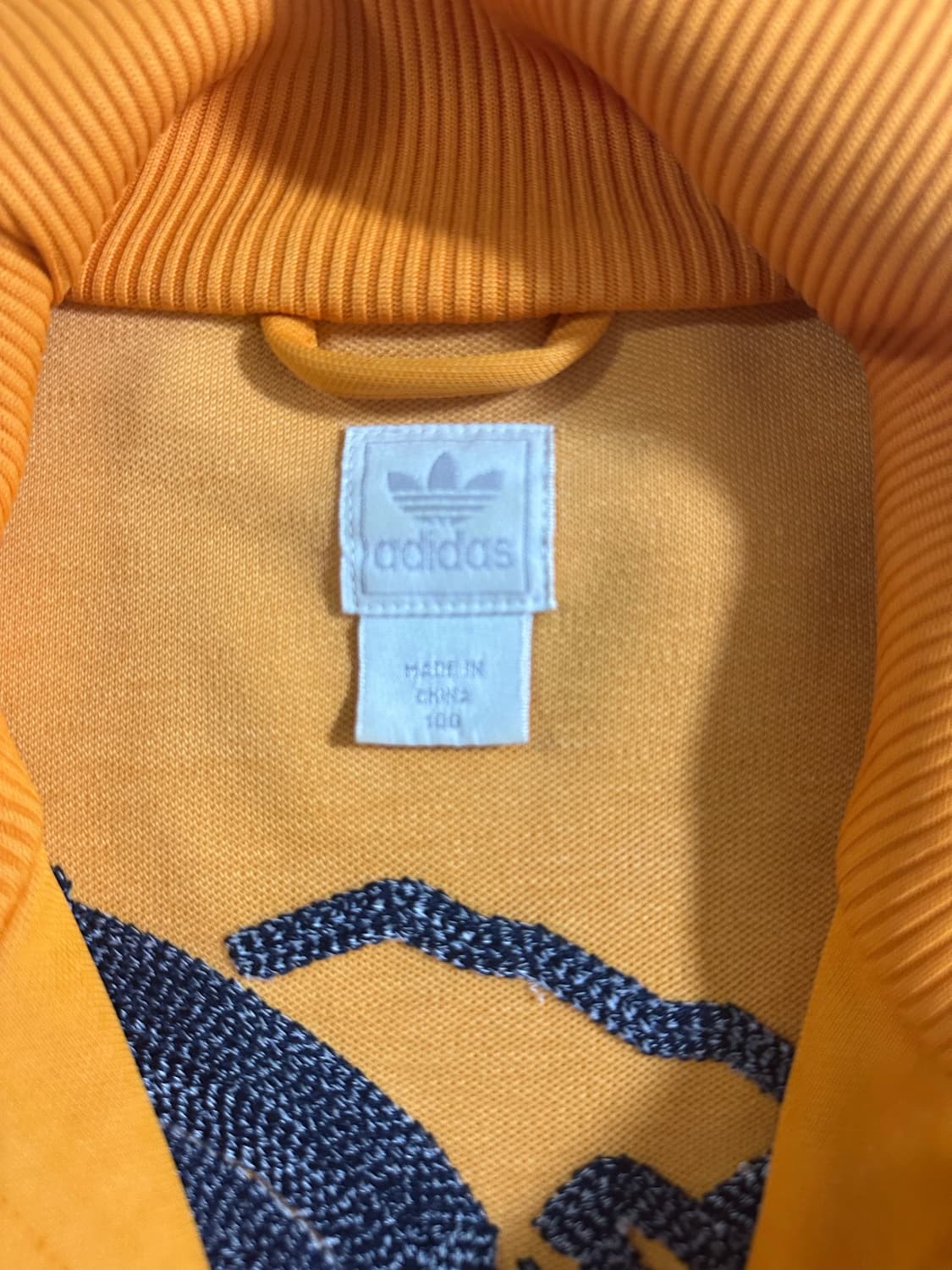 00s Adidas 머스타드 베어 그래픽 트랙탑 상품이미지4