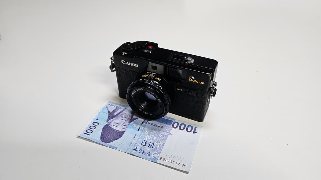 작례O 명품 캐논 a35 datelux 필름카메라 빈티지 필카 상품이미지1