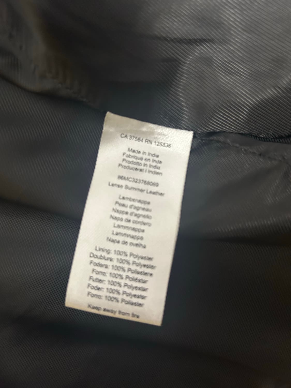 제이린드버그 가죽 라이더 자켓 사이즈L 상품이미지4