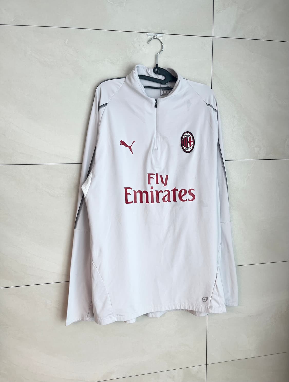 해외판 푸마 AC밀란 트레이닝 풀오버 자켓 져지 [XL] 상품이미지2
