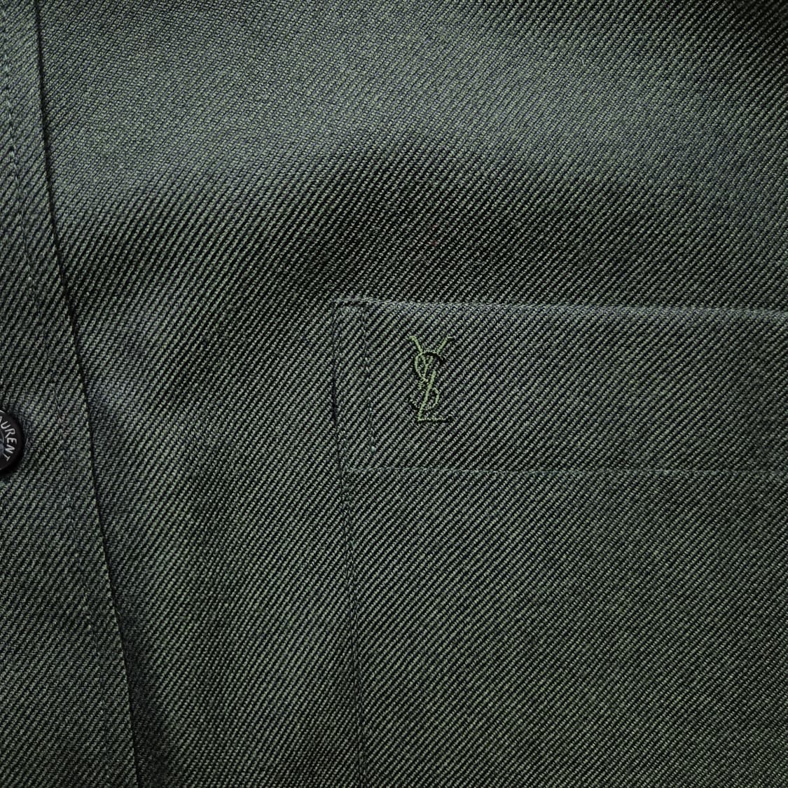 [100] 입생로랑 솔리드 셔츠 딥그린 상품이미지6