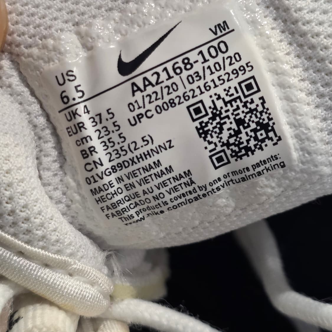 6a-19:나이키 에어맥스 엑시스 화이트 235mm 상품이미지10