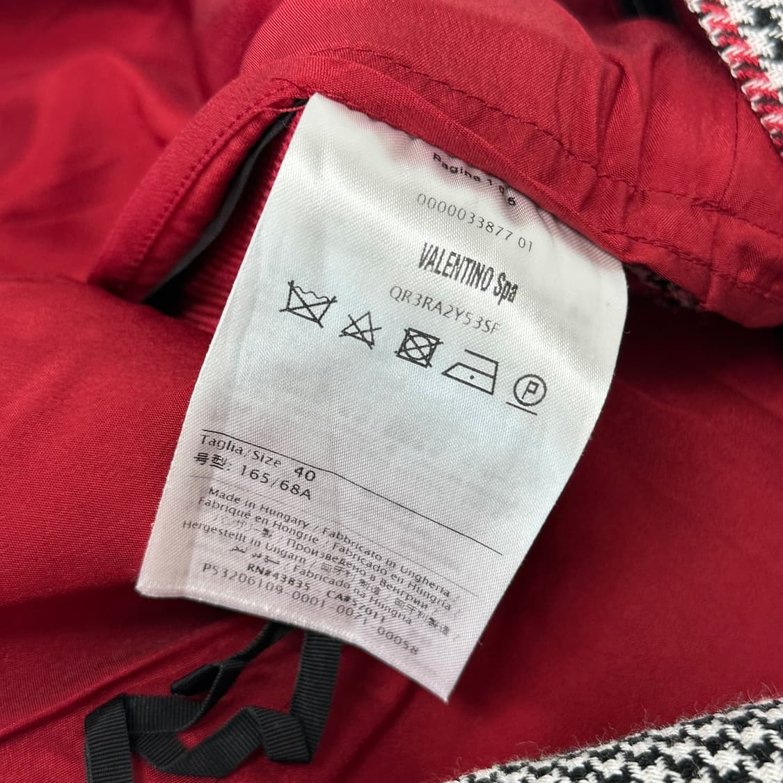 발렌티노 하운드투스 체크 스커트 상품이미지6