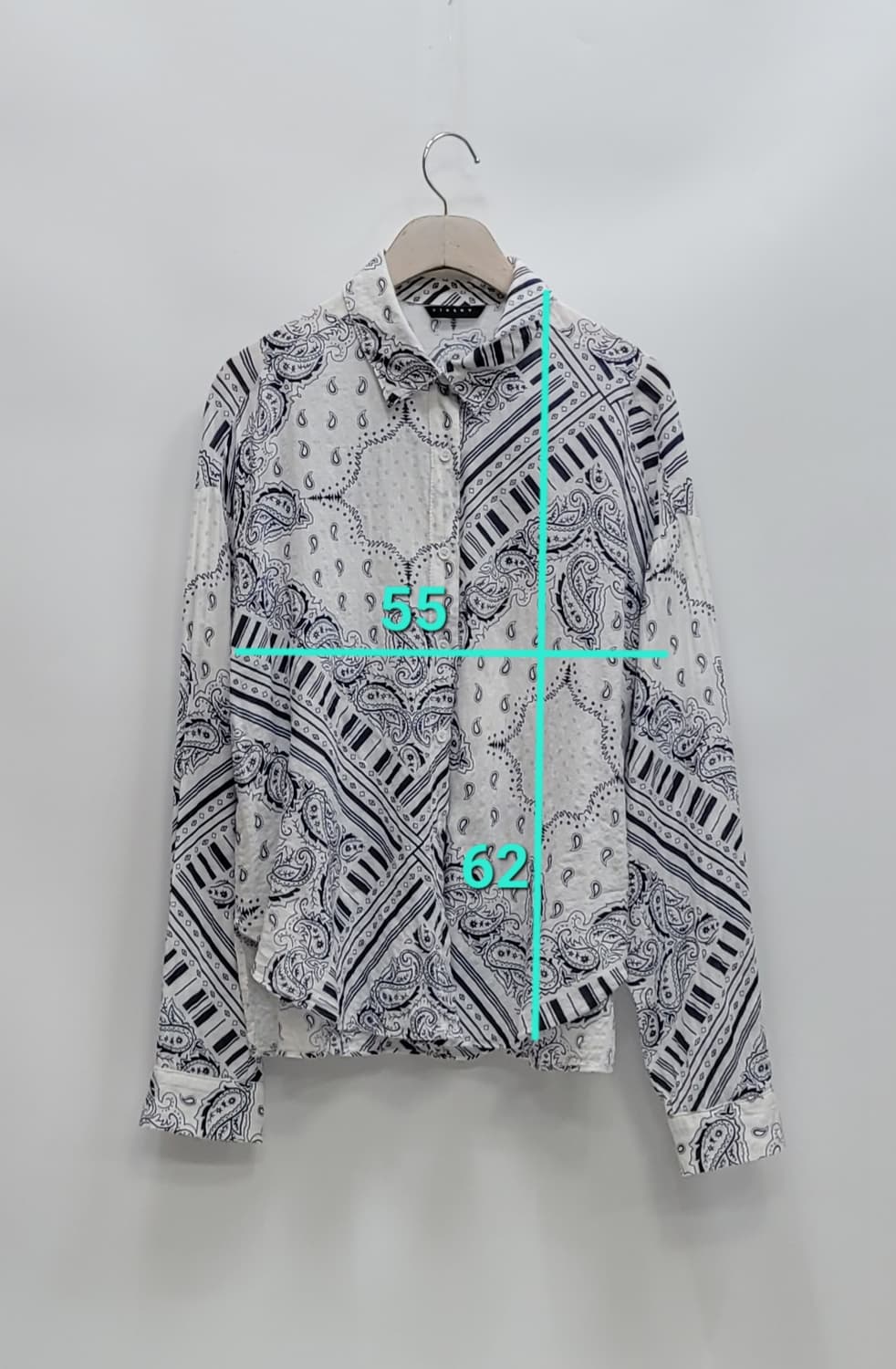 SISLEY 시슬리 면 레이온 블라우스 셔츠 / 여 91 (44) 화이트 상품이미지10