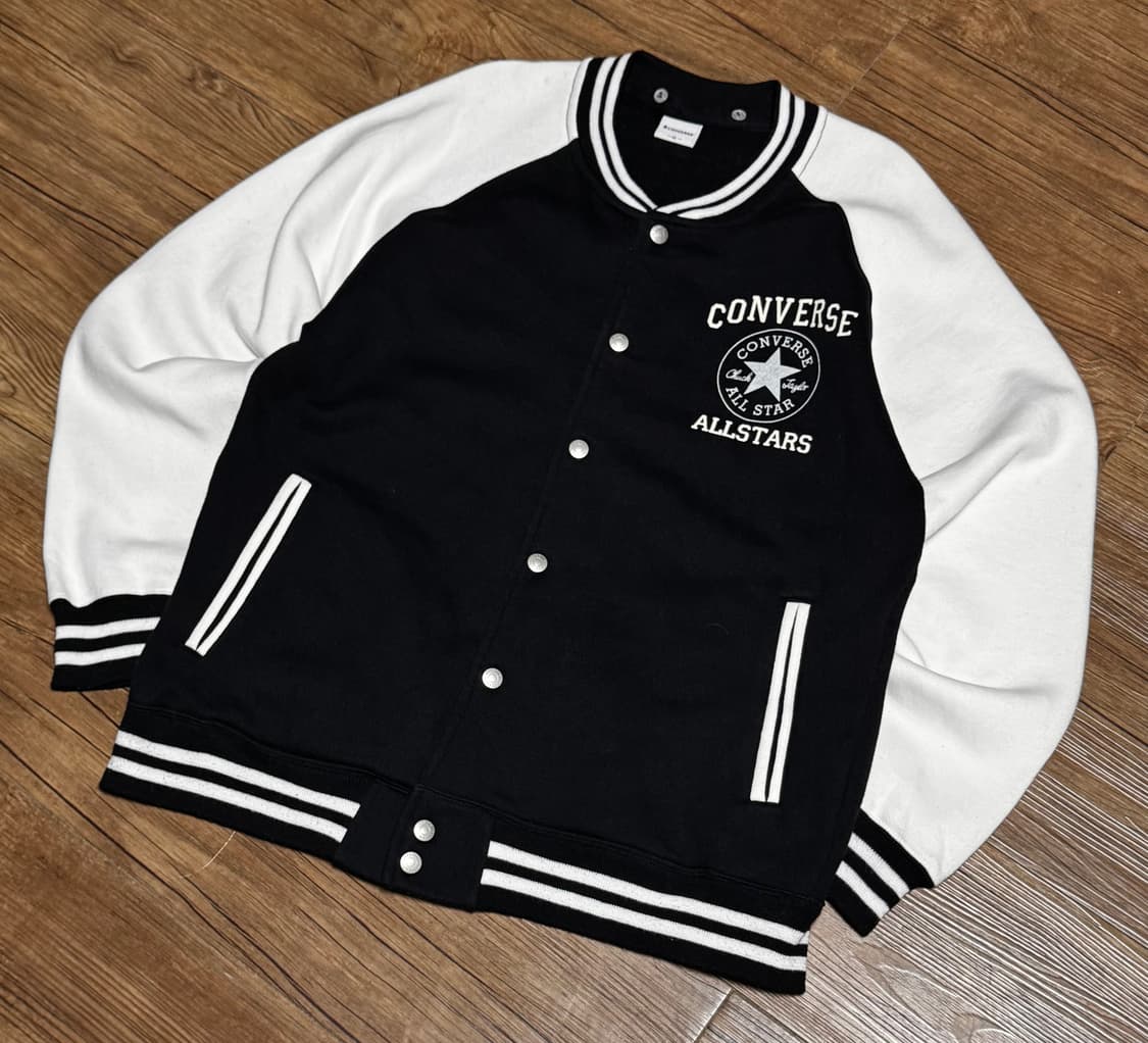 [XL] 컨버스 올스타 블랙 면 바시티 자켓 상품이미지1